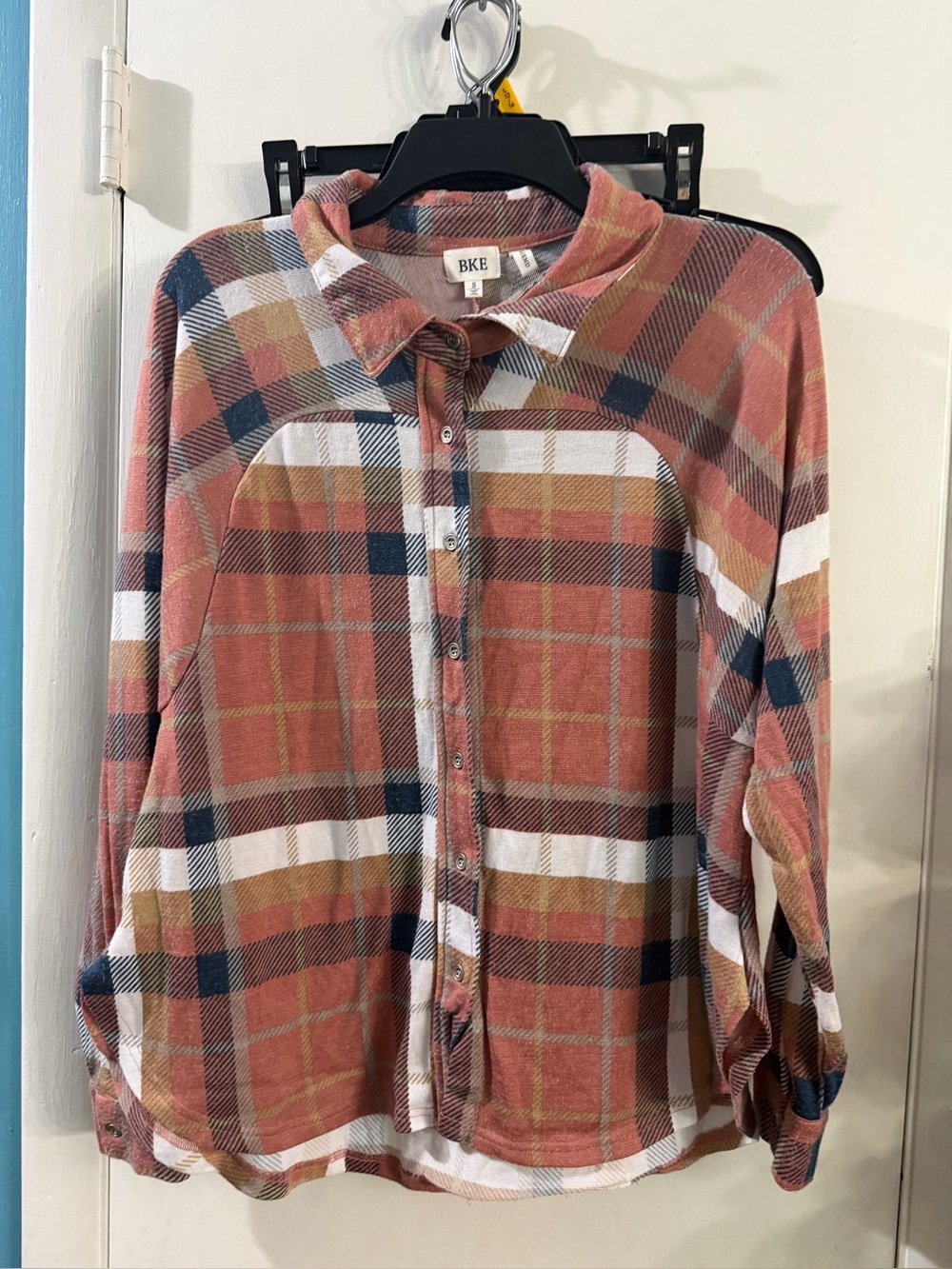 BKE Flannel Boyfriend Shirt Size Small